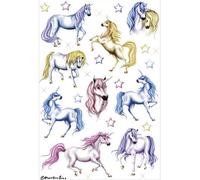 [3427-5] HERMA Lot de 5 Stickers DECOR "licornes" 2 feuilles 85 x 120 mm de 9...