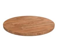 342958 vidaXL Dessus de table rond Marron clair Ø30x1,5 cm Bois chêne traité