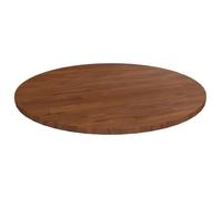 342967 vidaXL Dessus de table rond Marron foncé Ø50x1,5cm Chêne massif traité