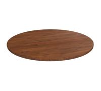342969 vidaXL Dessus de table rond Marron foncé Ø70x1 5cm Chêne massif traité