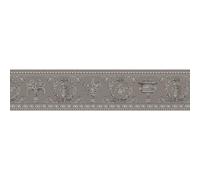 343053 - Versace Grec Mythologie Gris Argent AS Creation Bordure Papier Peint