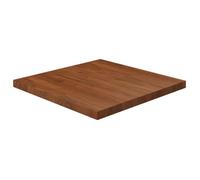 vidaXL Dessus de table carré Marron foncé 70x70x4cm Bois chêne traité