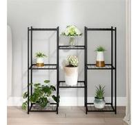 343127 vidaXL Jardinière 83x25x80 cm Noir Fer Noir G