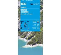 Carte de randonnée IGN TOP 25 n° 3438 ET - Embrun, les Orres & Lac de Serre-Ponçon