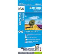 Barrême.Vallée De L'asse.Pnr Du Verdon 1:25 000