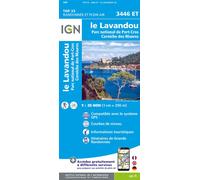 3446et le lavandou parc national de port-cros - Échelle 1 : 25 000 - Collectif - Ign Institut Geographique National - Atlas / carte