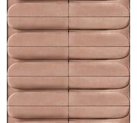 34474 - le Nouveau Design Livre Motif Géométrique Bronze Marron Galerie Peint
