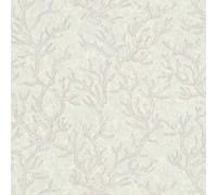 VERSACE Papier Peint Avec Motif De Coraux Et Design Texturé - Gris, Métallique