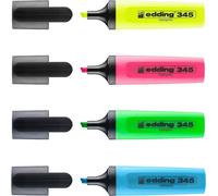 345 Lot De 4 Surligneurs 3 + 1 Gratis: Largeur De Trait De 2 À 5 Mm Pour Marquer, Mettre En Évidence Et Mettre En Évidence Les Points Forts À L'école, Au Bureau, À La Maison[Z1264]