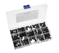 345 Pièces Entretoises D'isolation Noires Nylon M3 M4 | Support de Circuits Imprimés, des Courts-circuits, Montage Simple, pour Vis et Cartes Électroniques