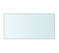 345074 vidaXL Dessus de table Transparent 50x100 cm Verre trempé