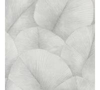 34509 - Papier Peint Gris Galerie En Feuille De Palmier Kumano