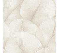 34510 - Papier Peint Beige Galerie En Feuille De Palmier Kumano