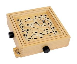 3461 Le Labyrinthe en Bois: c‘est Un défi pour des nerfs forts et des Mains calmes. Une Version Compact avec la Destination au Centre, Emballage: Carton de Couleur imprimé.