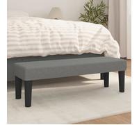 vidaXL Banc 346645 Tissu gris foncé 100x30x30 cm