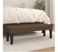 Banc Marron foncé 100x30x30 cm Tissu
