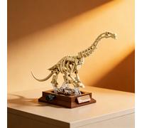 347 pièces Ensemble de blocs de construction du monde des dinosaures, jouets puzzle 3D d'assemblage, figurines de dinosaures réalistes incluant le Brachiosaurus, le T-Rex, le Tricératops, idéal pour l