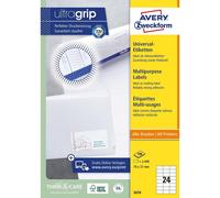 [3474] AVERY ZWECKFORM Boite de 2400 Etiquettes Multi-Usages, 70 x 37 mm, blanc