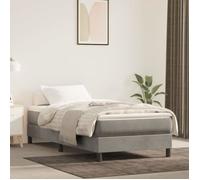 347708 vidaXL Matelas de lit à ressorts ensachés Gris clair 90x190 cm epaisseur 20 cm