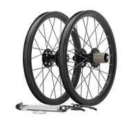 349/16'' BMX Pliants Vélos Paire De Roues Frein Disque/V Blocage Rapide Roue Avant/arrière 100/135 Mm Alliage D'aluminium Jantes 24 Trous Jeu De Roues Moyeux 8-11s Roue Libre(Front+Rear)