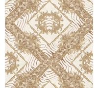349041 - Papier Peint Versace Ornement Zebra Beige Marron AS Creation