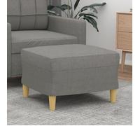 349264 vidaXL Repose-pied Gris foncé 60x50x41 cm Tissu