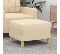 349265 vidaXL Repose-pied Crème 60x50x41 cm Tissu