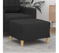 vidaXL Tabouret / Repose-pied 349267 Tissu Noir 60x50x41 cm