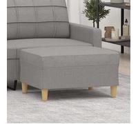 vidaXL Repose-pied 349271, Gris clair, Tissu, 70x55x41 cm