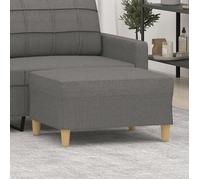 349272 vidaXL Repose-pied Gris foncé 70x55x41 cm Tissu
