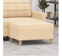 vidaXL Repose-pied 349273 en tissu crème 70 x 55 x 41 cm