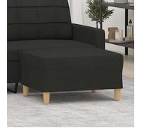 vidaXL Repose-pied 349275 Tissu Noir 70 x 55 x 41 cm