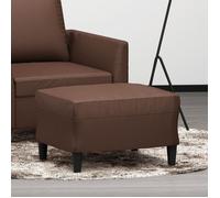 Repose-pied Cappuccino 60x50x41cm Similicuir Tabouret Pouf Meuble Salon vidaXL