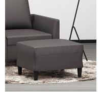 Vidaxl Repose-Pied Gris 60x50x41 Cm Similicuir Gris
