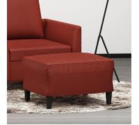 349291 vidaXL Repose-pied Rouge bordeaux 60x50x41 cm Similicuir