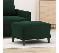 349295 vidaXL Repose-pied Vert foncé 60x50x41 cm Velours