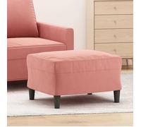 Repose-pied Gris Foncé 60x50x41 cm Velours Tabouret Pouf Meuble Salon vidaXL