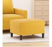 349299 vidaXL Repose-pied Jaune 60x50x41 cm Velours