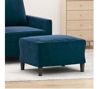 349302 vidaXL Repose-pied Bleu 60x50x41 cm Velours