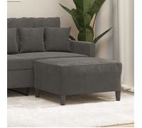 vidaXL Repose-pied 349318 Velours 70x55x41 cm Gris foncé