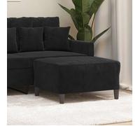 349322 vidaXL Repose-pied Noir 70x55x41 cm Velours