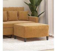 349324 vidaXL Repose-pied Marron 70x55x41 cm Velours