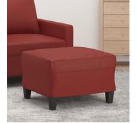 vidaXL Repose-pied Rouge bordeaux 60x50x41 cm Similicuir