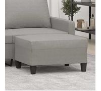 Tabouret 70x55x41 cm tissu gris clair349347