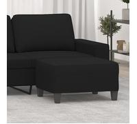 349364 vidaXL Repose-pied Noir 70x55x41 cm Tissu microfibre