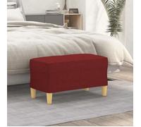349373 vidaXL Banc Rouge bordeaux 70x35x41 cm Tissu