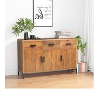 Vidaxl Buffet Marron 110x35x70 Cm Bois De Pin Massif Recyclé Marron