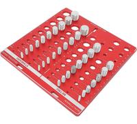 34pcs Ecrou et filetage de vis -Pr��fer en alliage d'aluminium outil de mesure de haute pr�cision -Identificateur -Mesure pour ��vérification