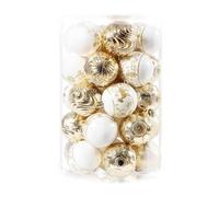 34pcs Gold Christmas Balls Ornaments,Christmas Baubles, Xmas Tree Ornaments for Holiday Party Home Decor