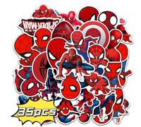 35-50 Pièces Disney Spider Man Anime Autocollants Cool Jouet Décalcomanies Bricolage Skateboard Papeterie Cahier Ordinateur Portable Dessin Animé Autocollant Pour Les Enfants.By0141-35Pcs.